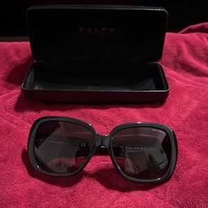 Ralph Lauren Sunglasses White stripe with case